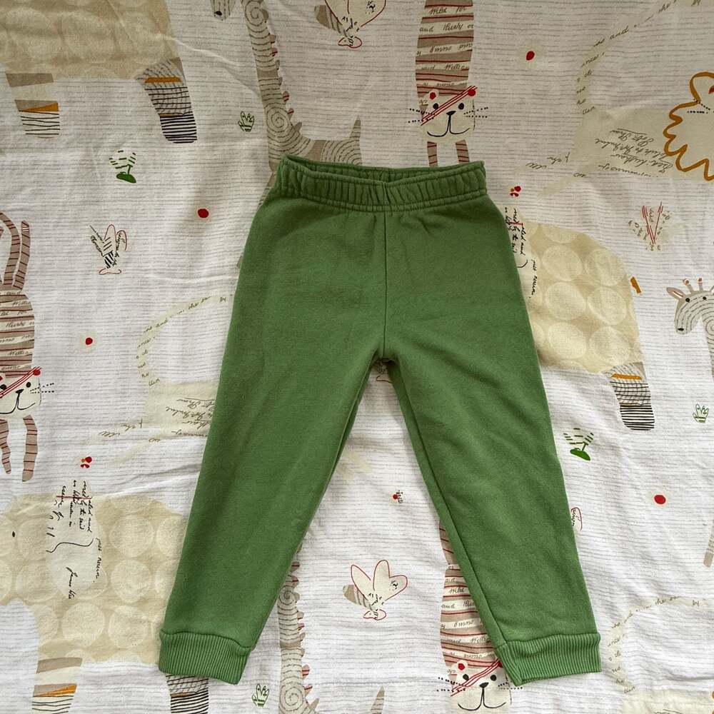 Garanimals Baby Boy Solid Green French Terry Jogger Pants, Size 24M